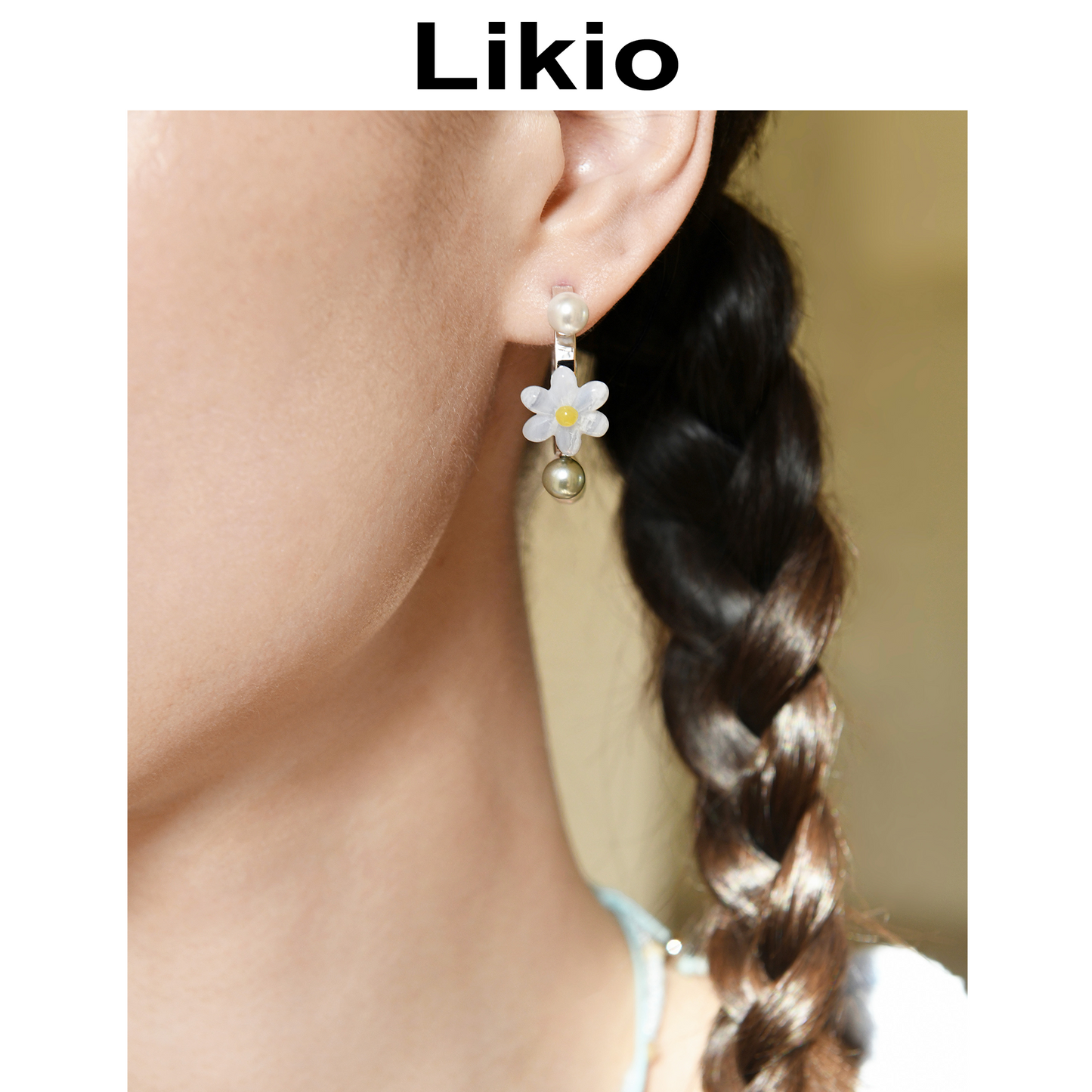 Coconut Holiday – Gem Garland Hoop Earrings