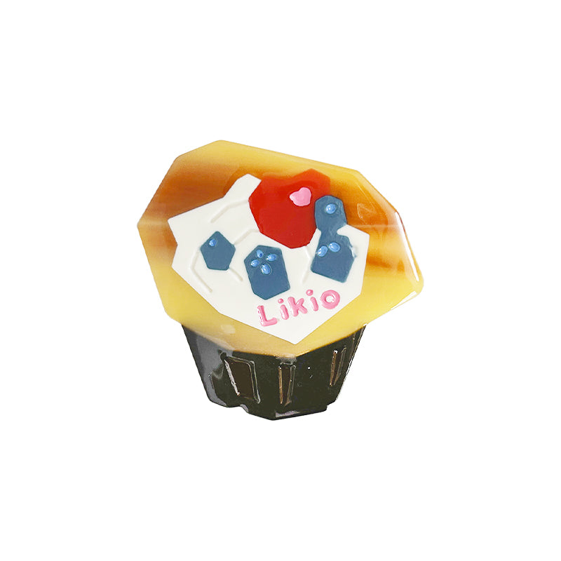 Blueberry Cream Muffin Hair Clip