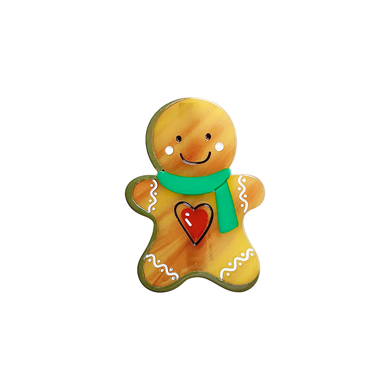Brave Heart Gingerbread Hair Claw