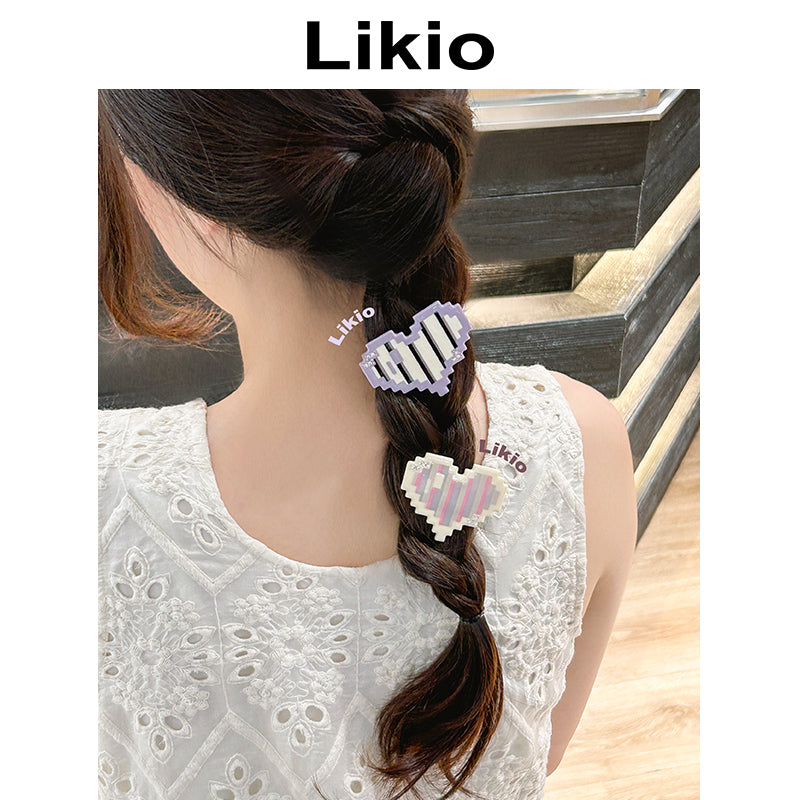 Mosaic Heartbeat Hair Clip
