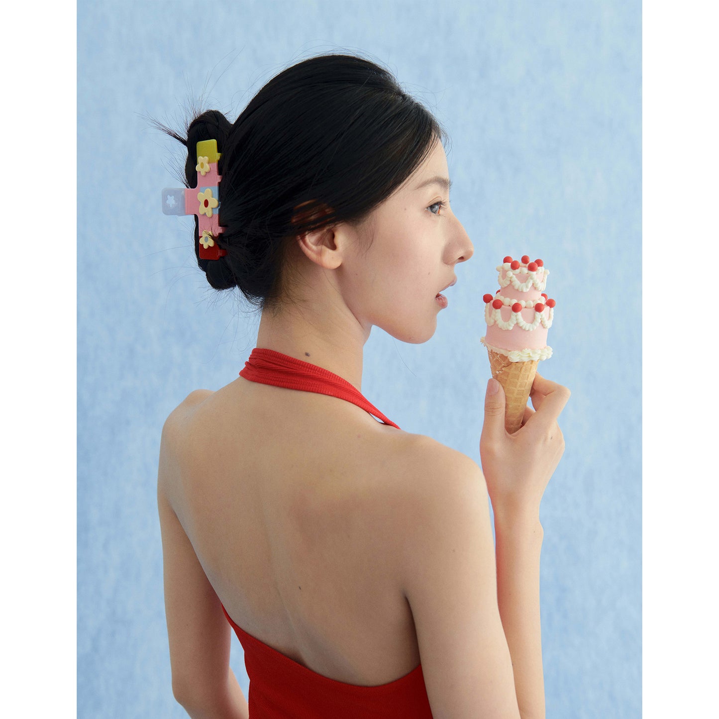Likio x Xiaoxiao – Puzzle Game 3D Floral Color Hair Claw
