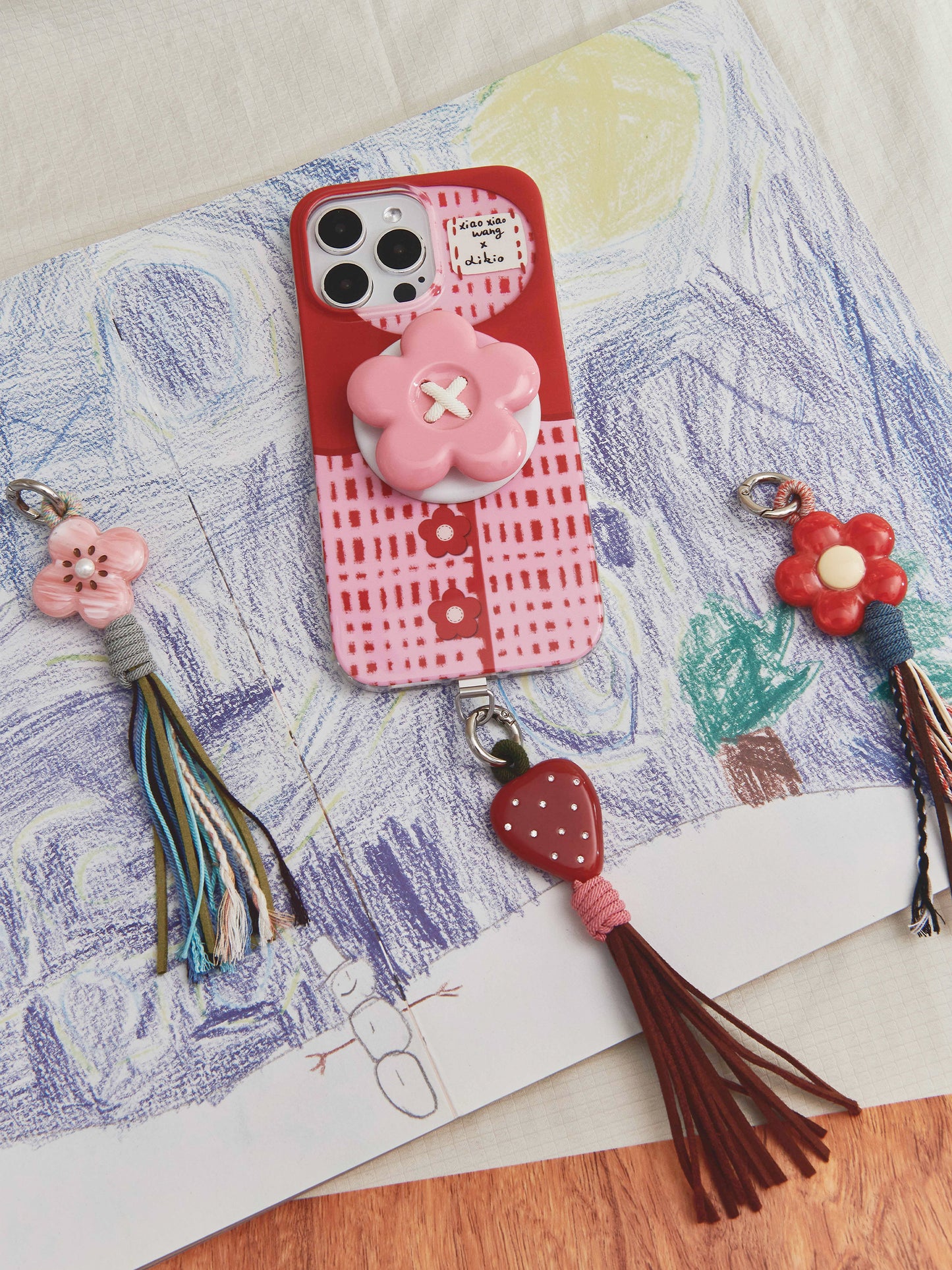 Likio x Xiaoxiao – Carved Fruit Handwoven Tassel Charm