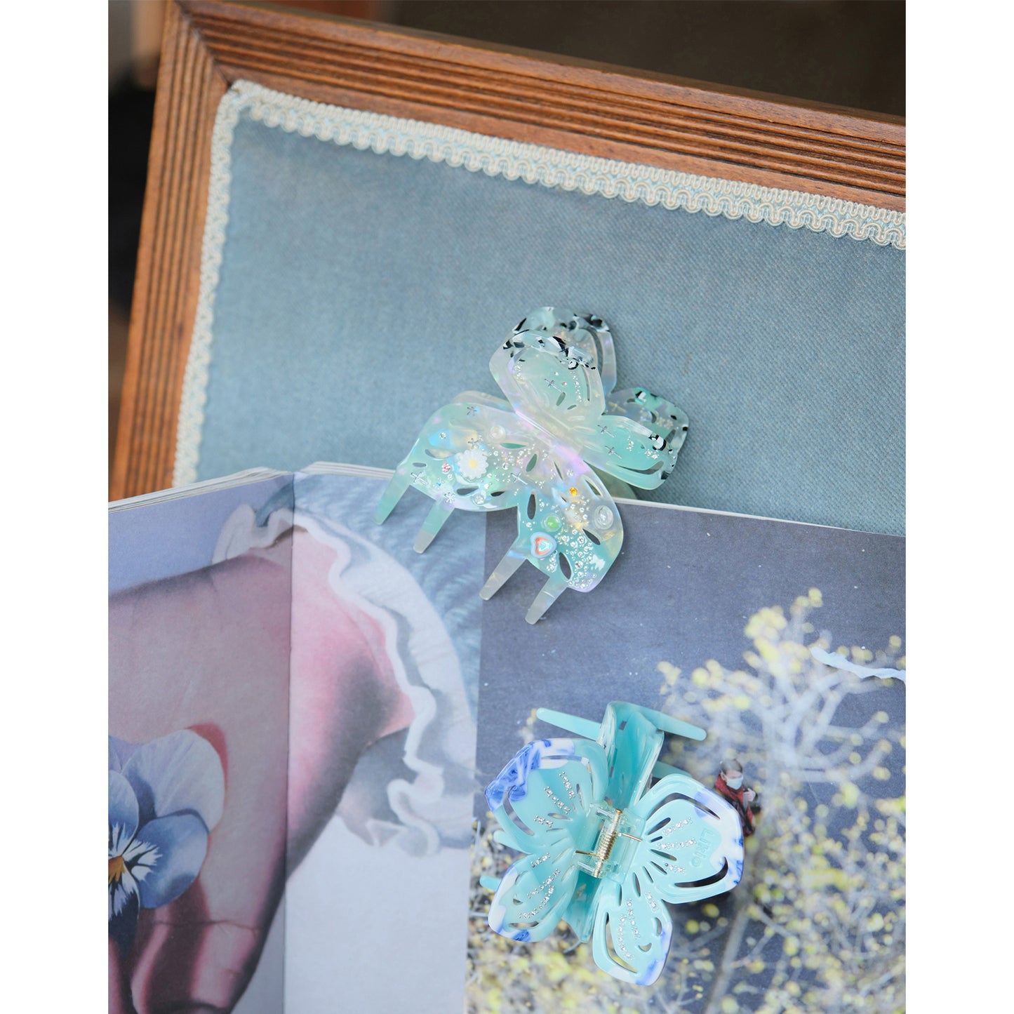 Starry Butterfly Gem Hair Claw