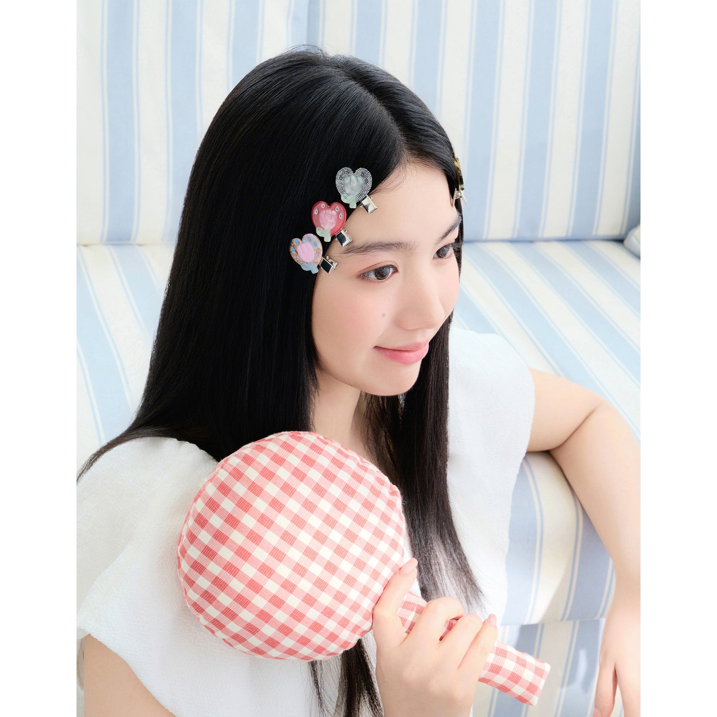 Emoji Tulip Illustration Hair ClipEmoji Tulip Illustration Hair Clip