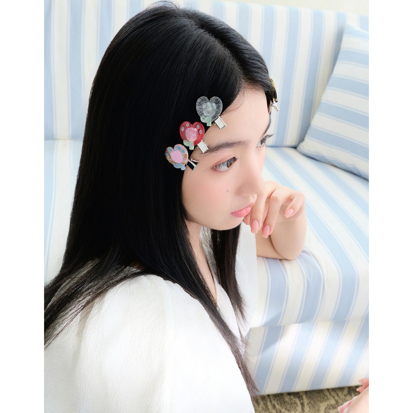Emoji Tulip Illustration Hair ClipEmoji Tulip Illustration Hair Clip