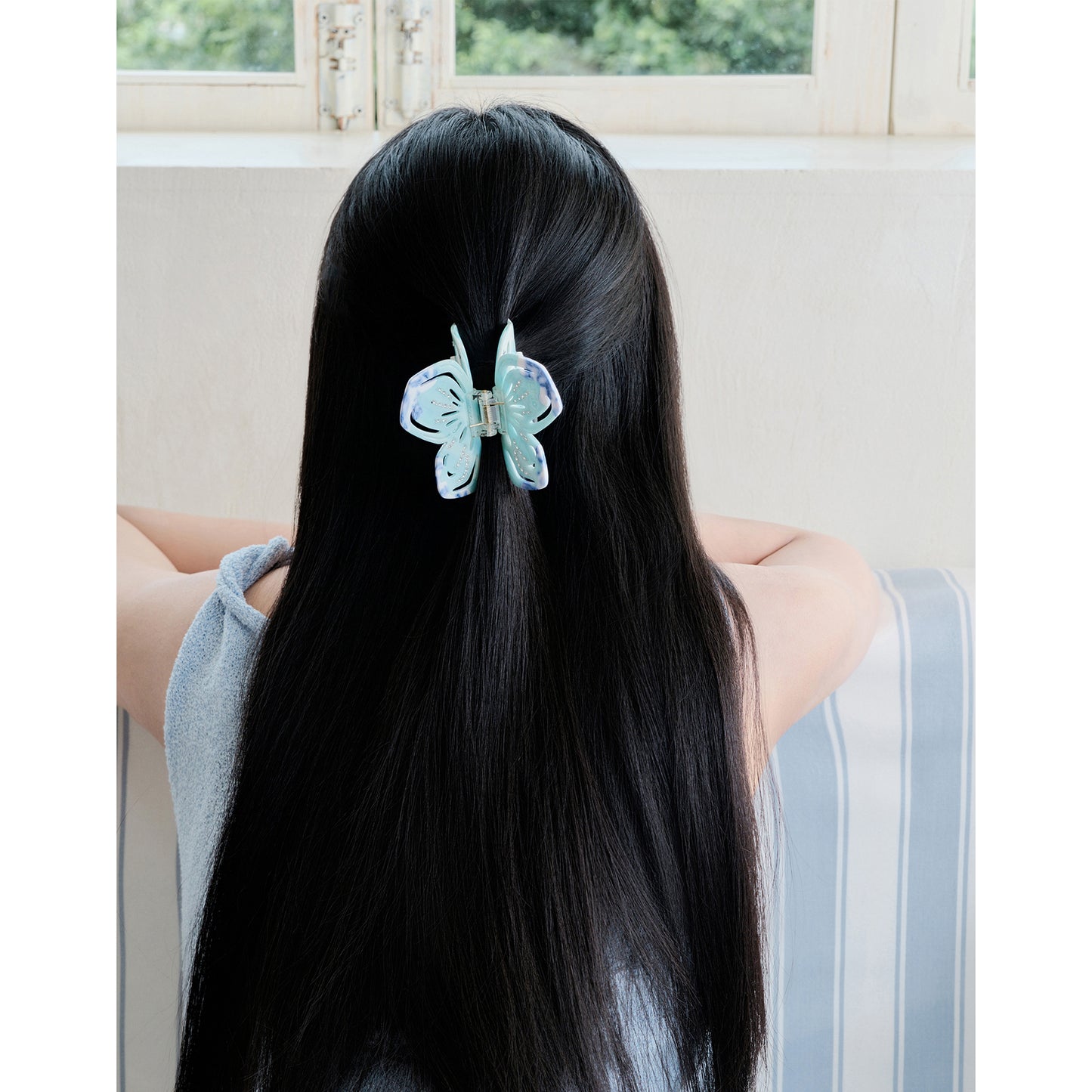 Starry Butterfly Gem Hair Claw