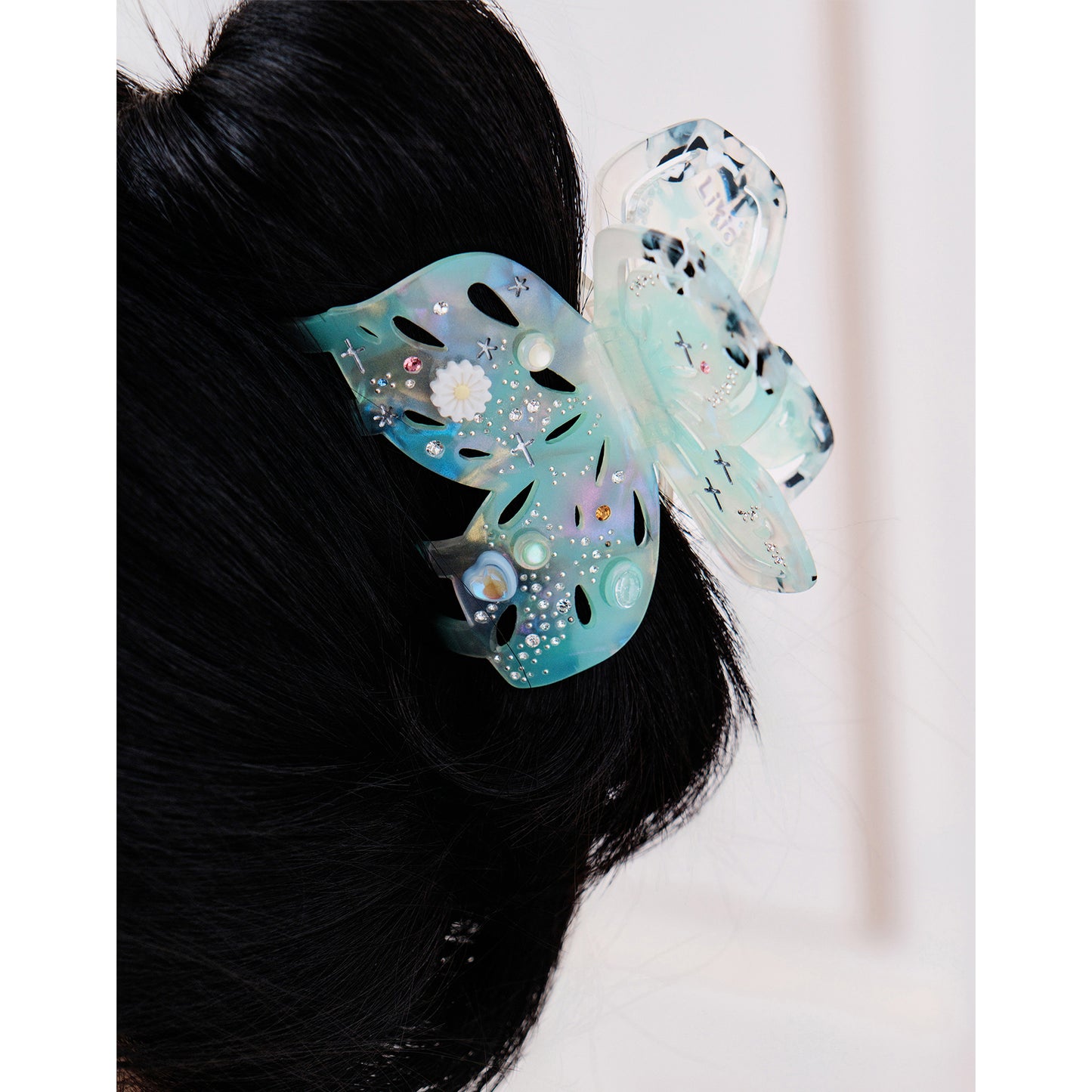 Starry Butterfly Gem Hair Claw