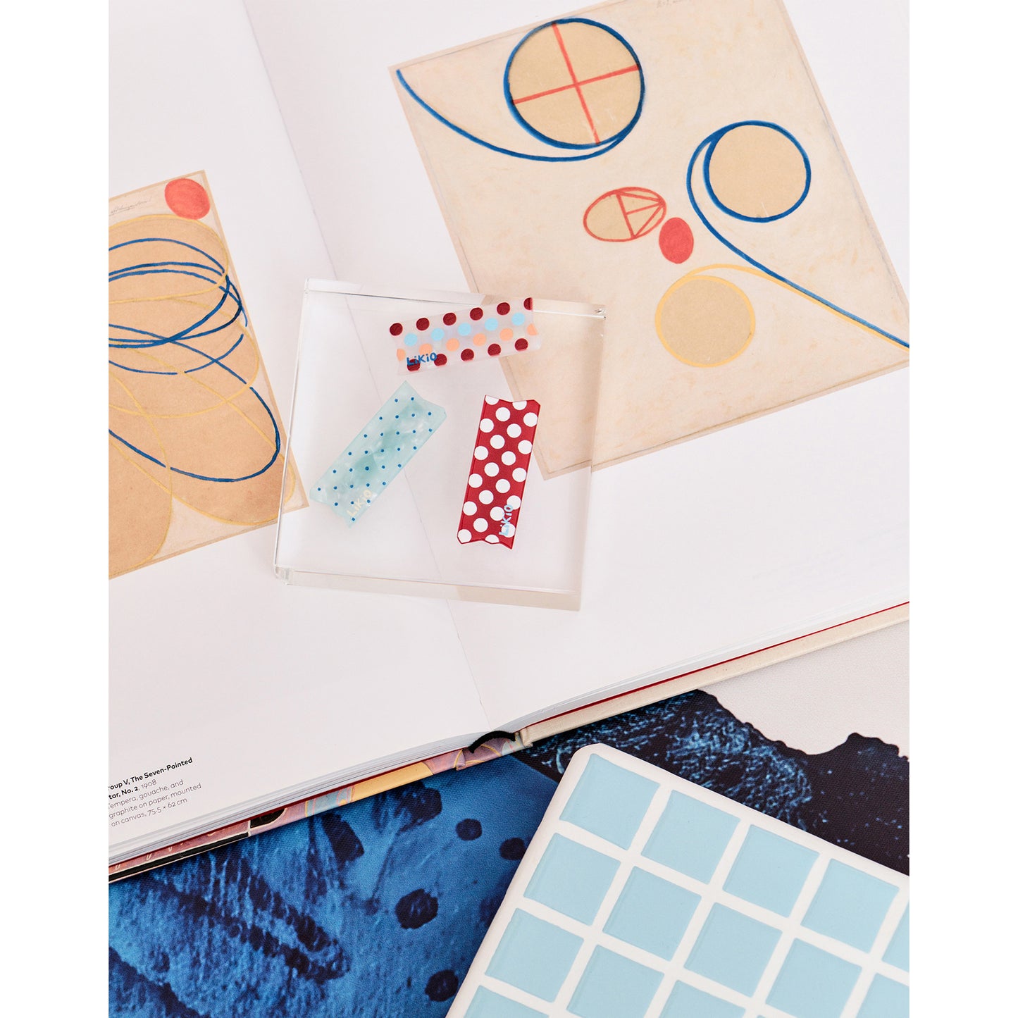 Polka Diary Colorful Tape Hair Claw
