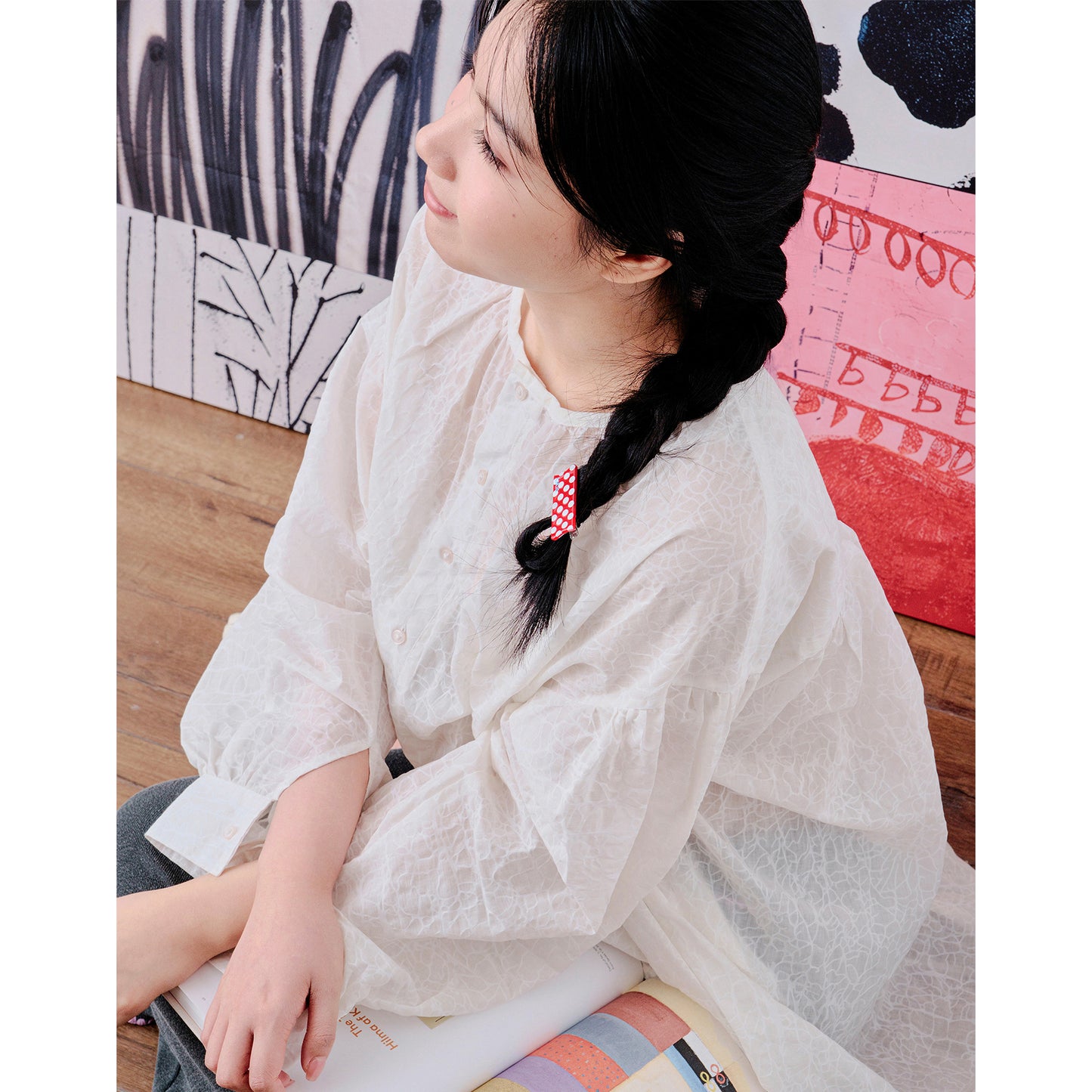 Polka Diary Colorful Tape Hair Claw