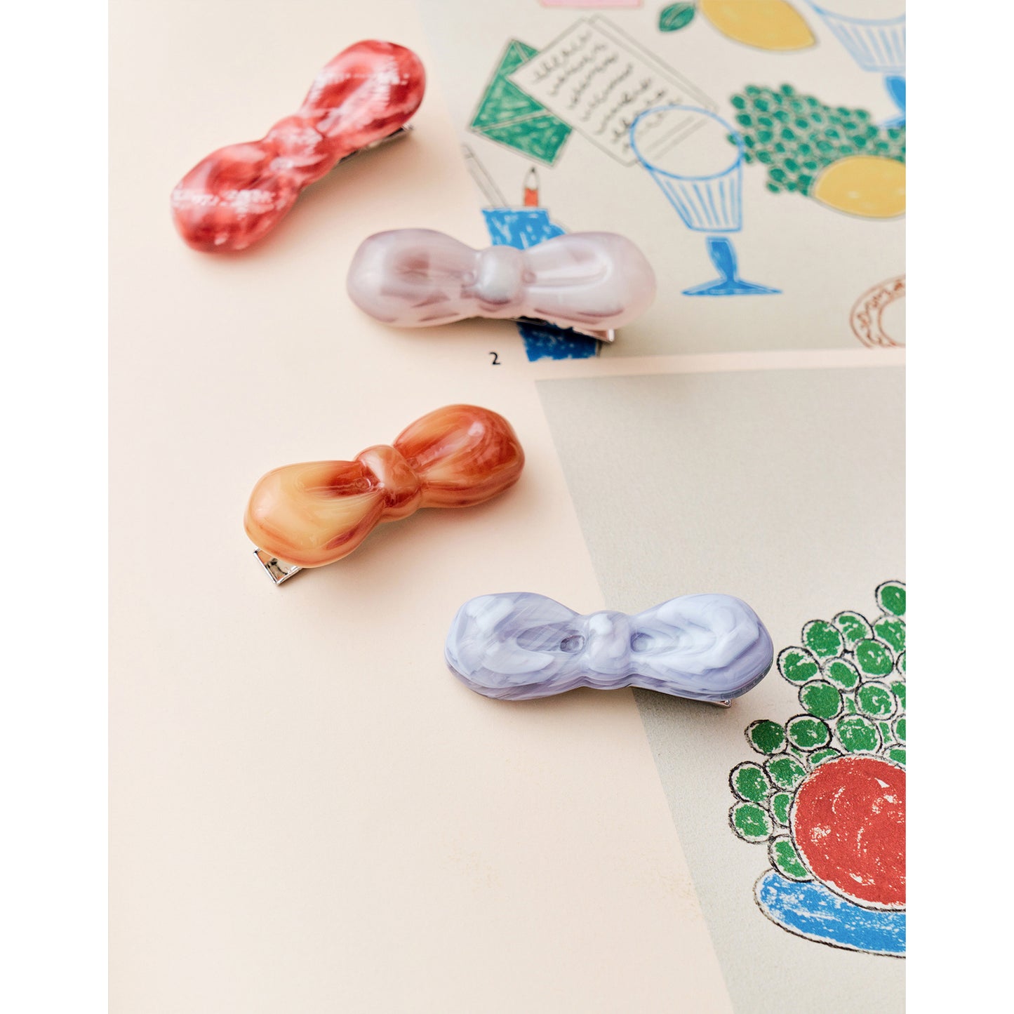 Puffed Ribbon Bow Hair Claw