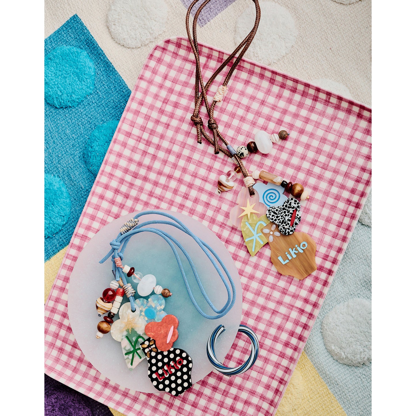 Likio × Sharkgirl Florist Collection - Polka Dot Vase Bag Charm