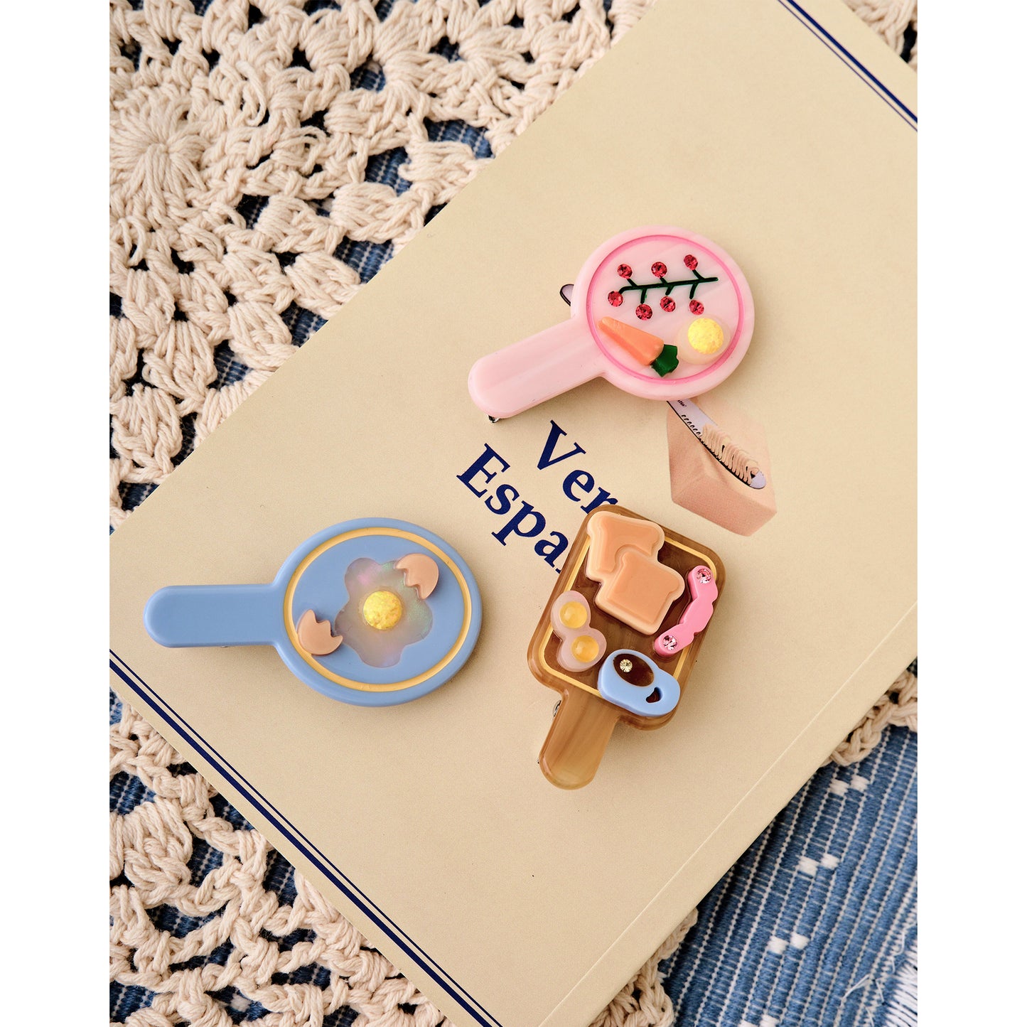 Freedom Kitchen Series Whats in the Pot Handmade Hair Clip