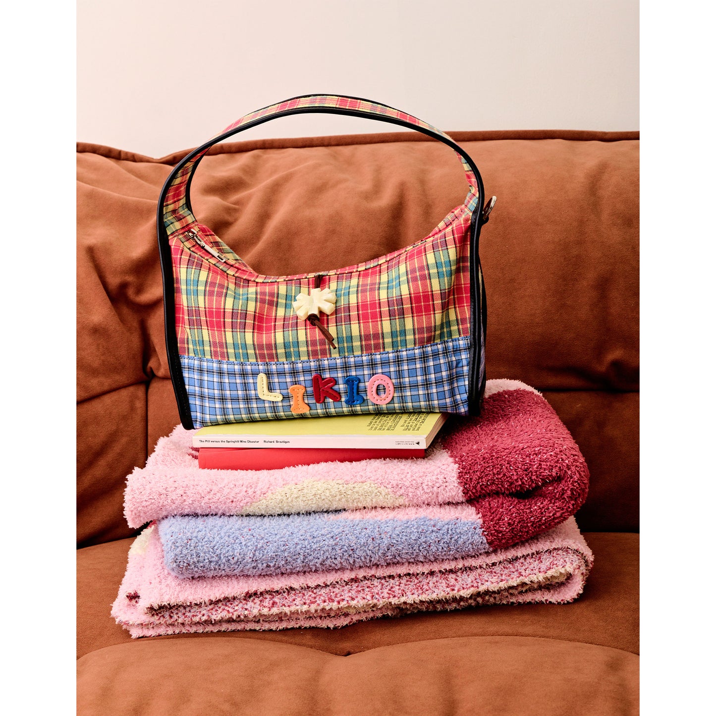 Starry Colorful Checkers Patchwork Handbag