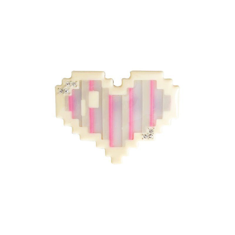 Mosaic Heartbeat Hair Clip