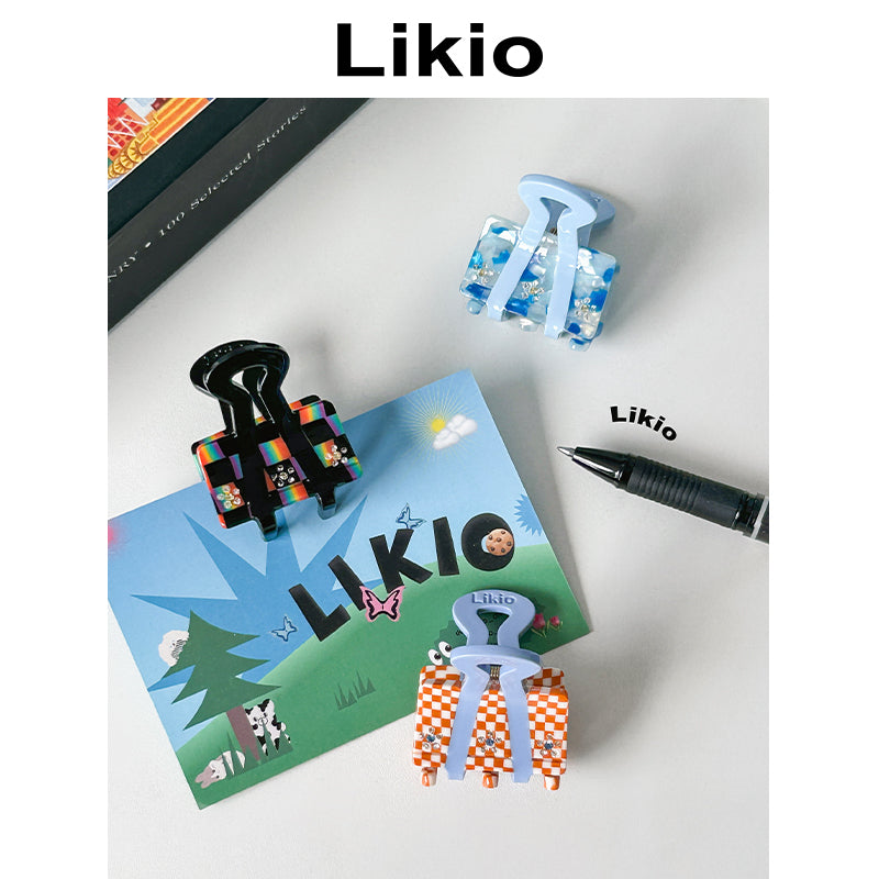 Stationery Series Colorful Mini Binder Hair Claw
