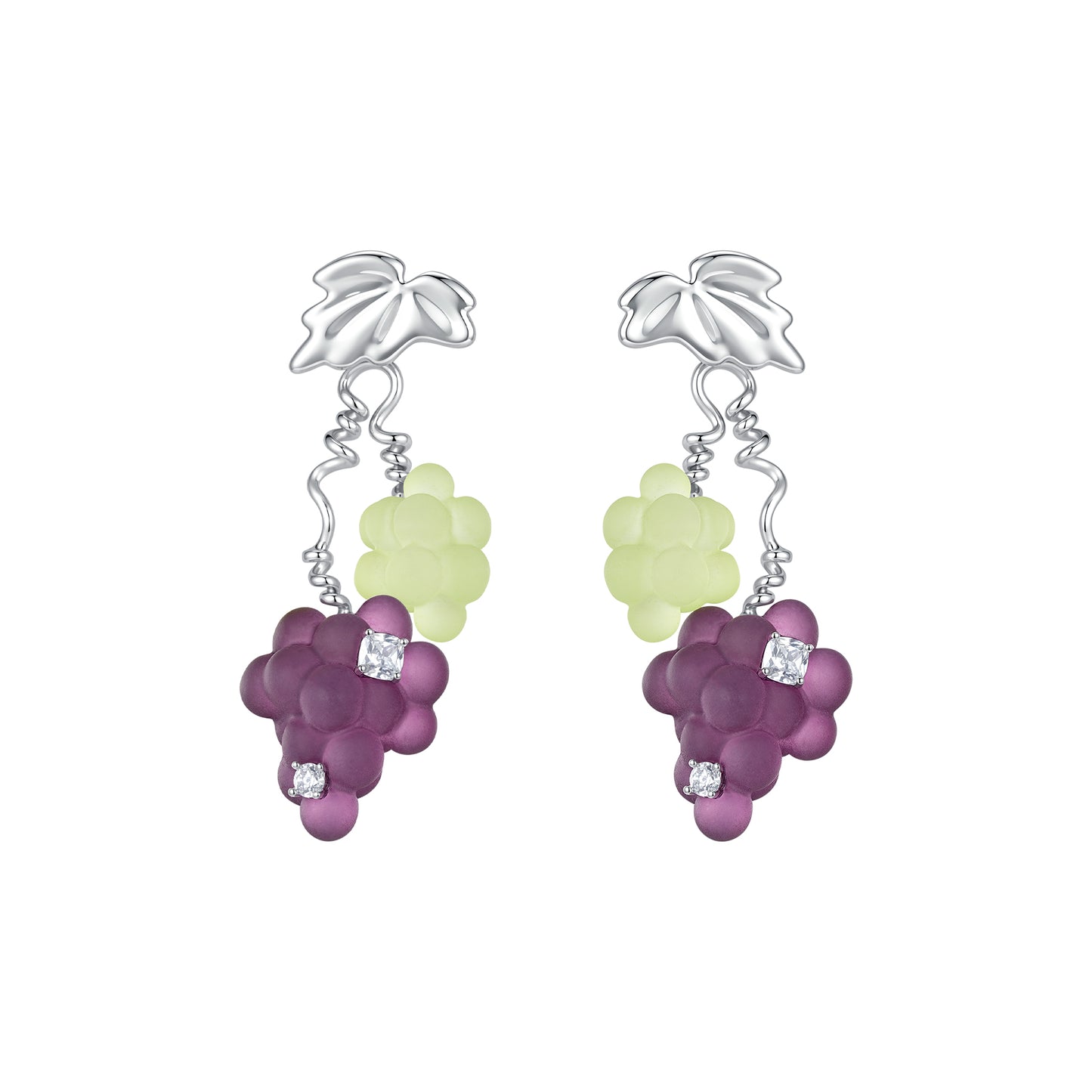 Likio Orchard Collection Grape Gem Earrings