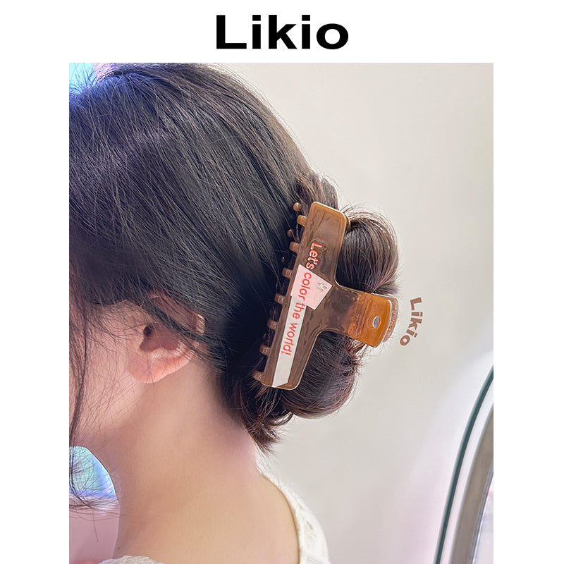 Stationery Series Retro Journal Clip Hair Claw