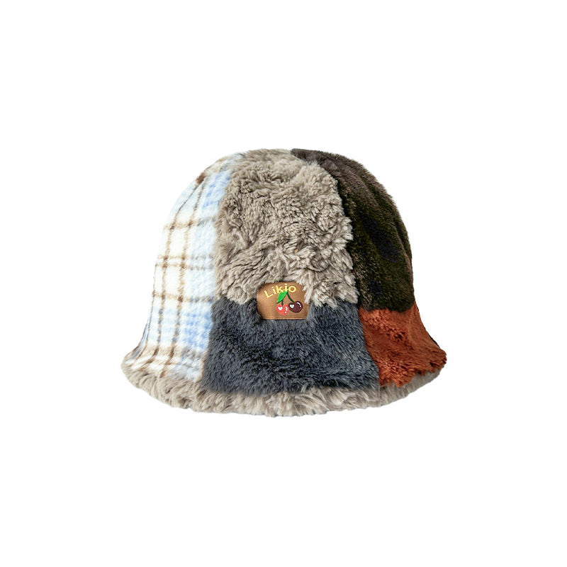 Patchwork Fluffy hat