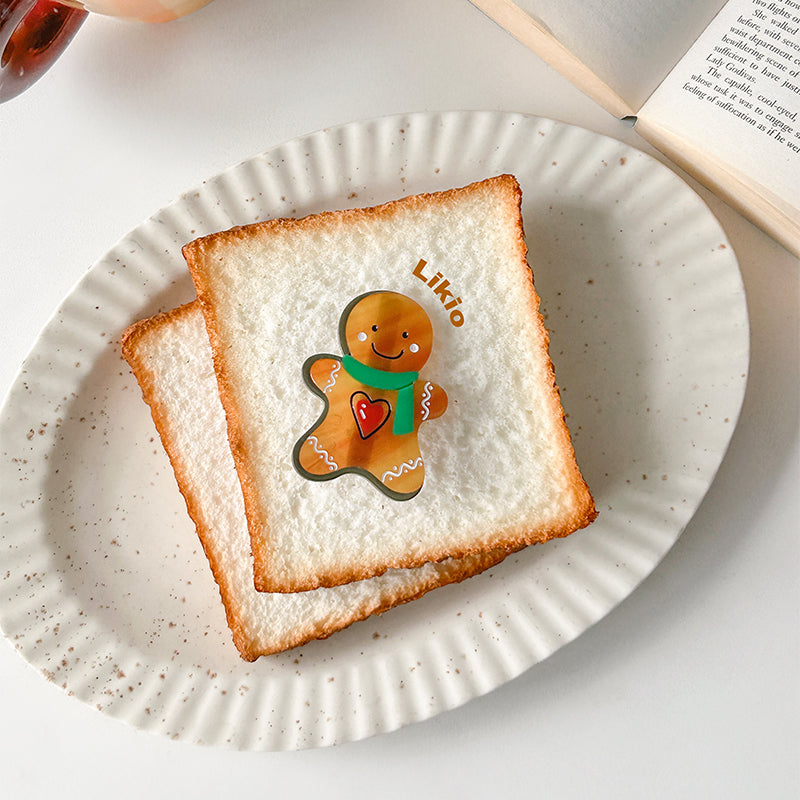 Brave Heart Gingerbread Hair Claw