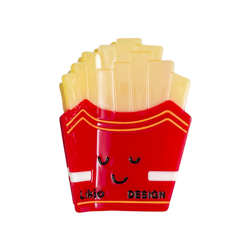 Smiley Burger Hair Claw & Clip