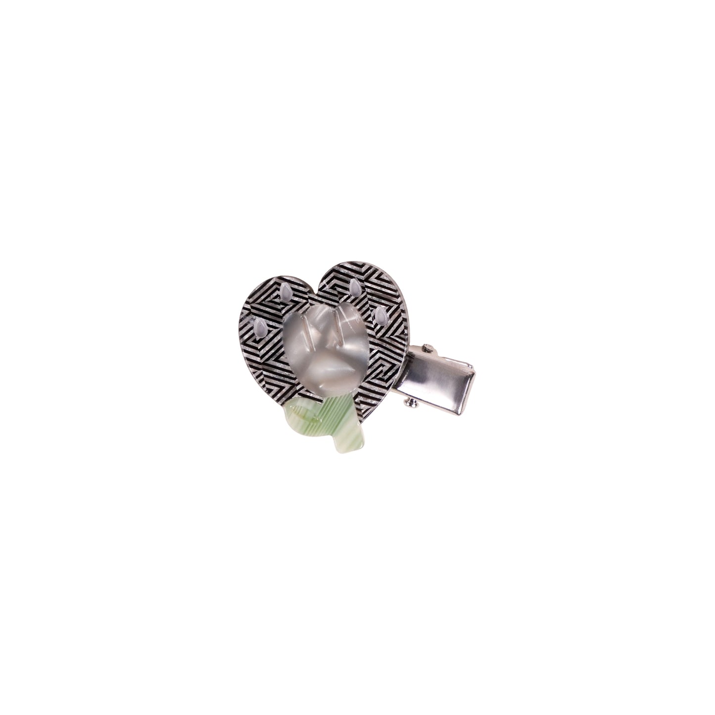 Emoji Tulip Illustration Hair ClipEmoji Tulip Illustration Hair Clip