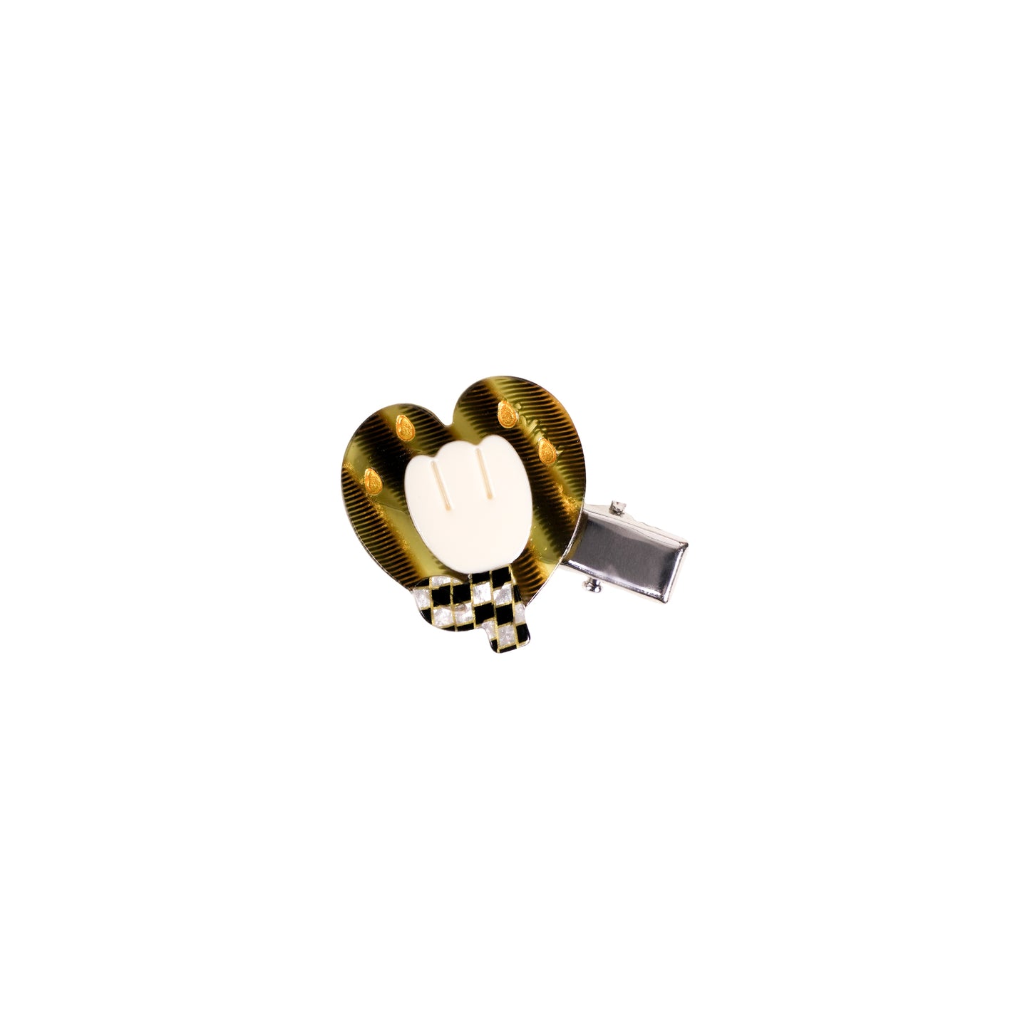Emoji Tulip Illustration Hair ClipEmoji Tulip Illustration Hair Clip