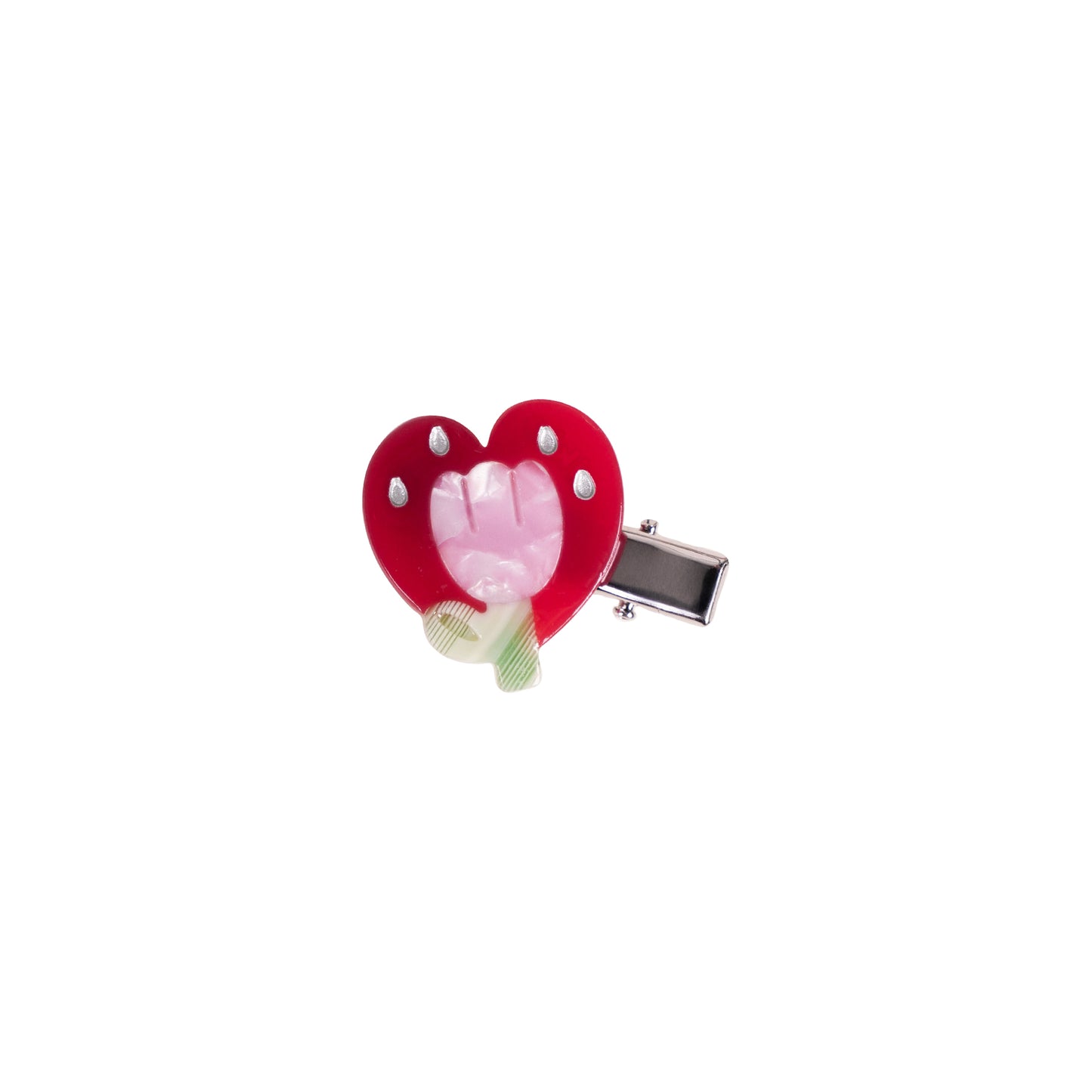 Emoji Tulip Illustration Hair ClipEmoji Tulip Illustration Hair Clip