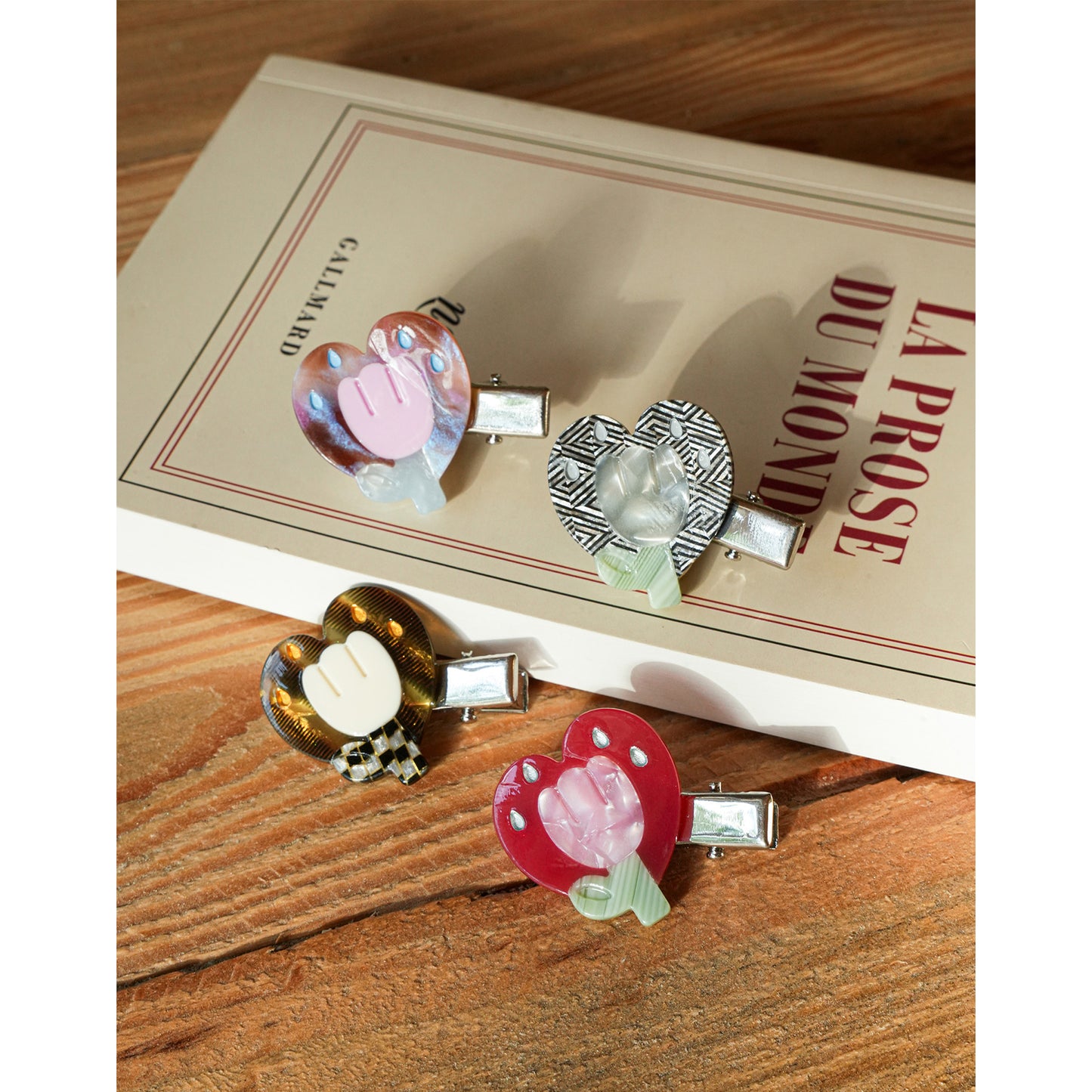 Emoji Tulip Illustration Hair ClipEmoji Tulip Illustration Hair Clip