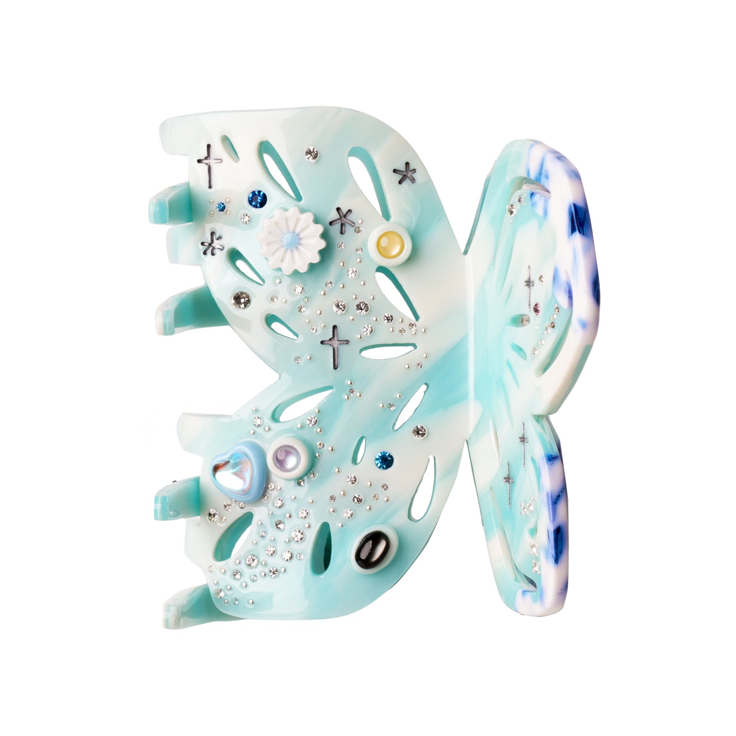 Starry Butterfly Gem Hair Claw