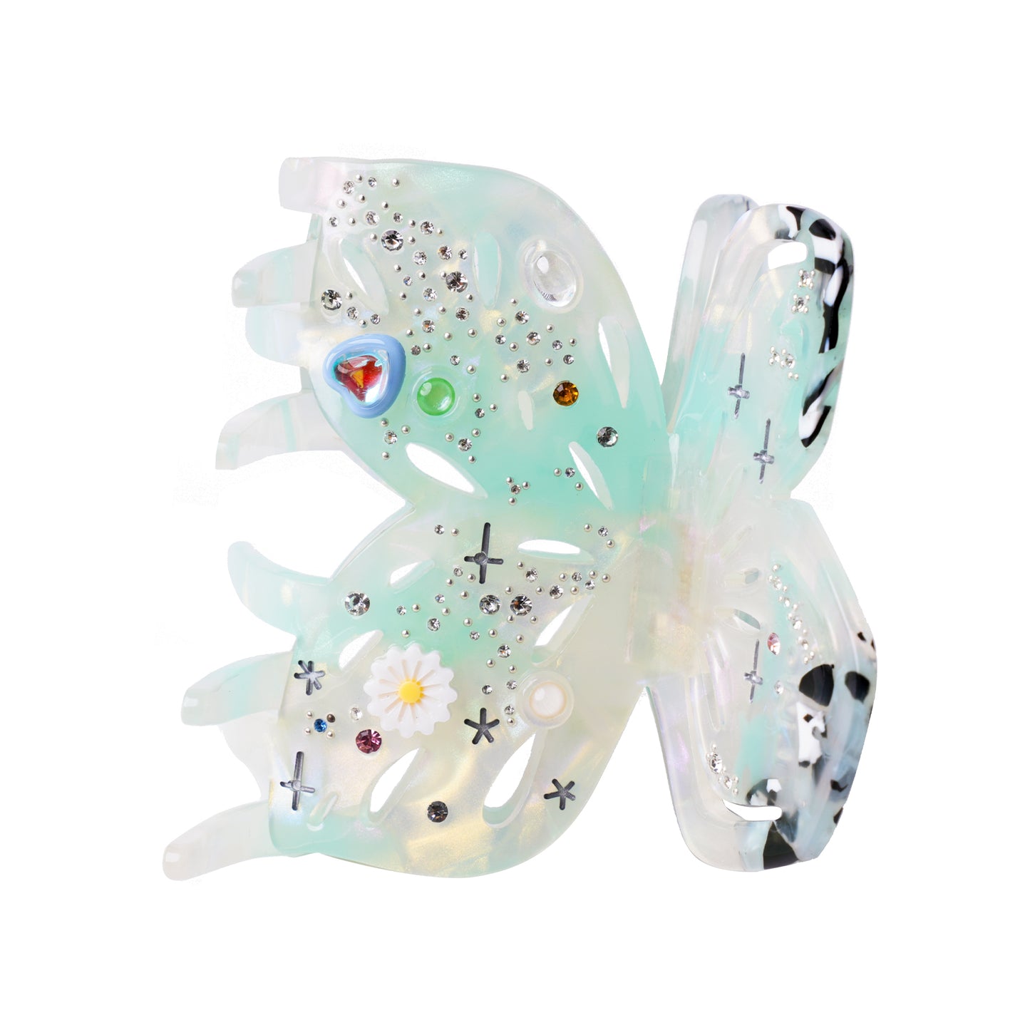 Starry Butterfly Gem Hair Claw