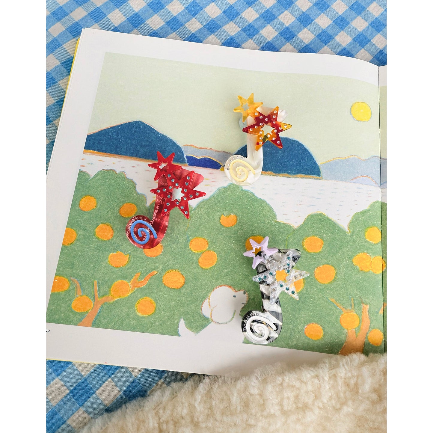 Festive Melody Colorful Hair Clip