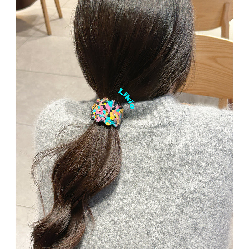 Festive Fortune Cookie Colorful Hair Tie