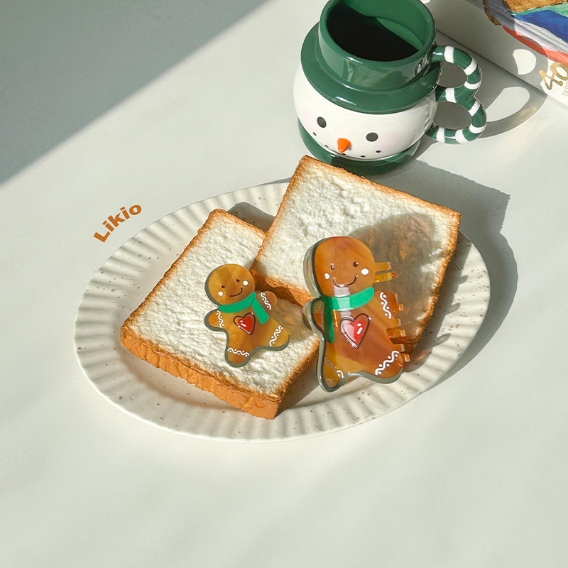 Brave Heart Gingerbread Hair Claw