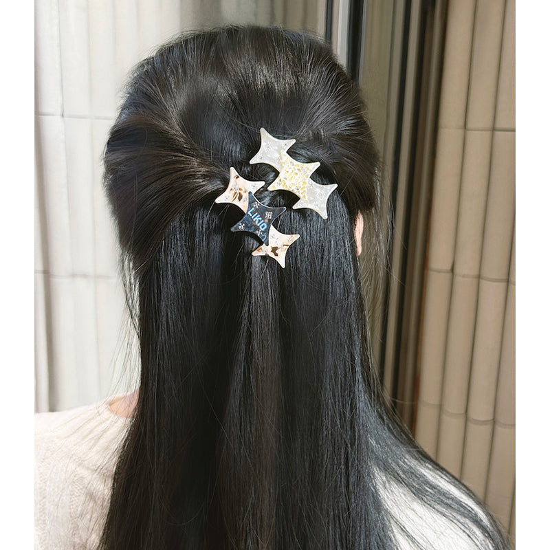 Colorblock Starburst Hair Clip