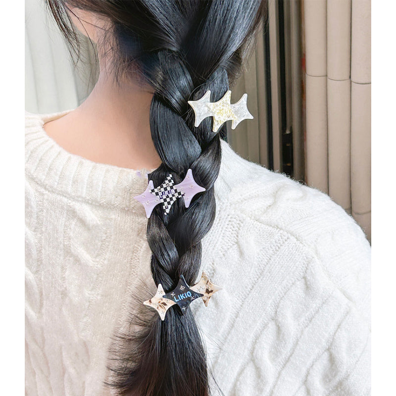 Colorblock Starburst Hair Clip