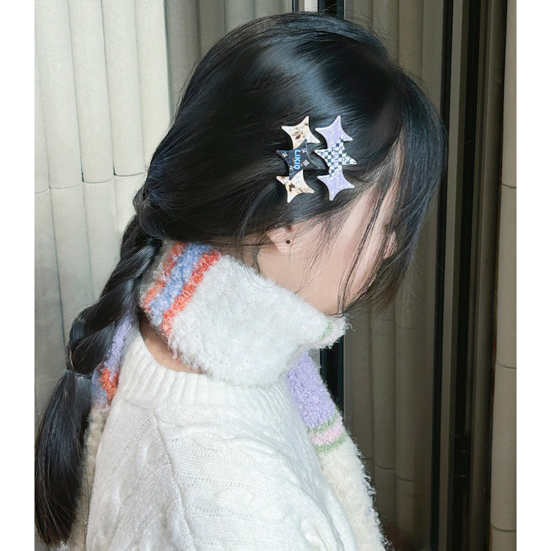 Colorblock Starburst Hair Clip