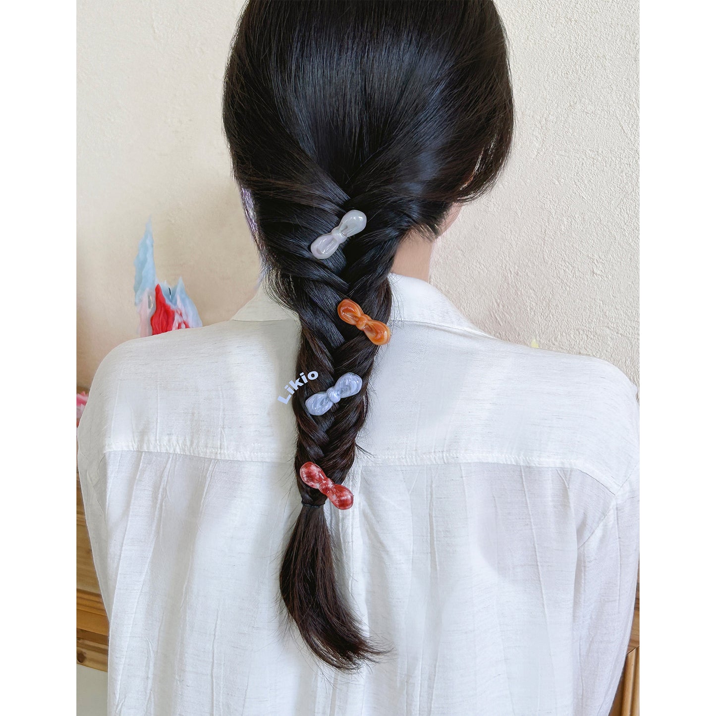 Puffed Ribbon Bow Hair Claw