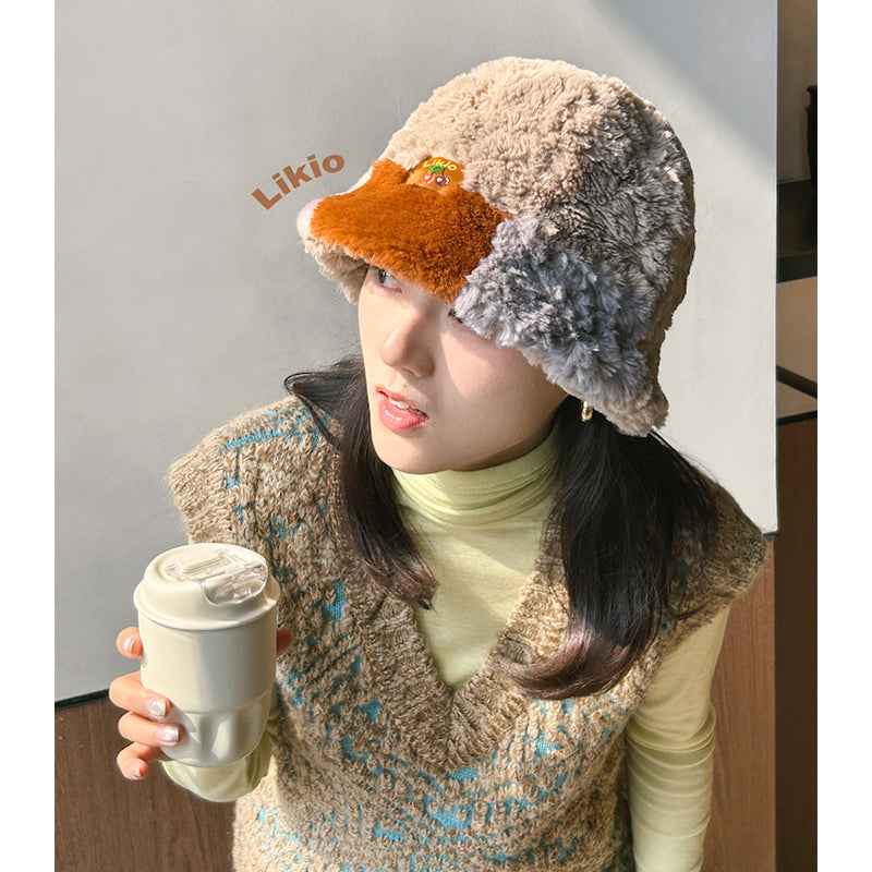 Patchwork Fluffy hat
