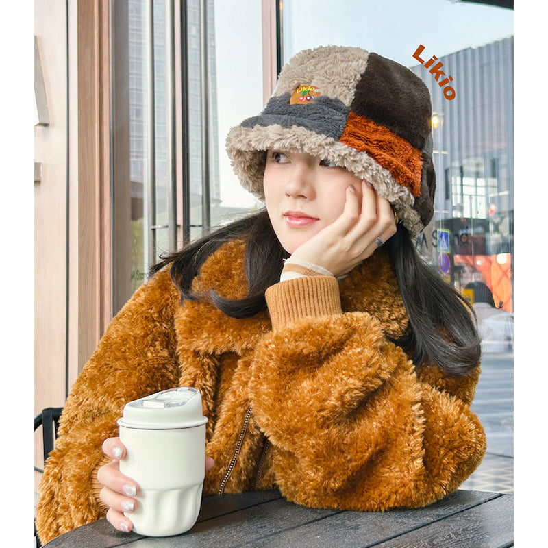 Patchwork Fluffy hat