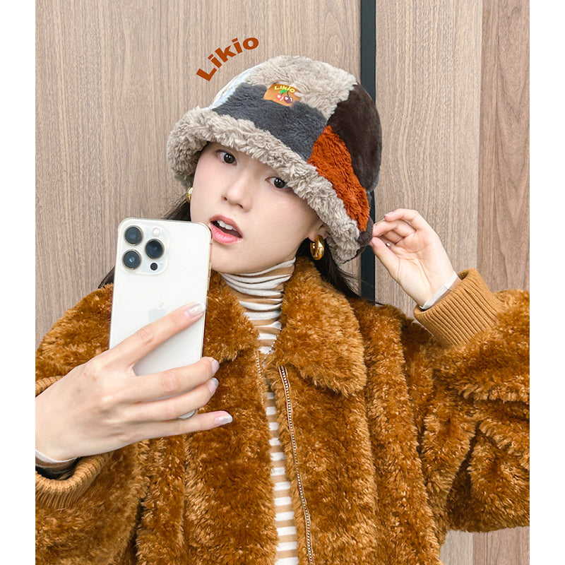Patchwork Fluffy hat