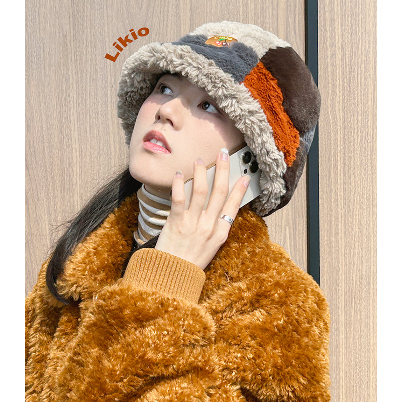 Patchwork Fluffy hat