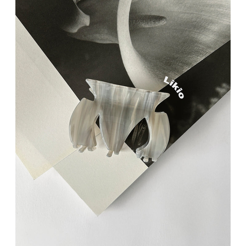 Text Flame Minimalist Hair Claw