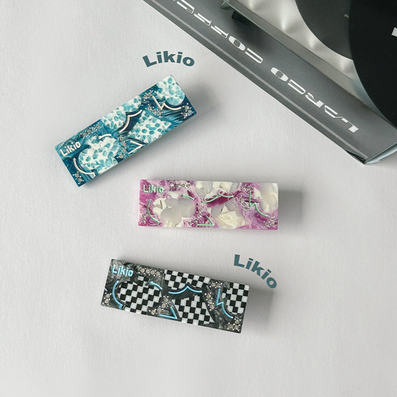 Card Game Color-Block Hair Clip