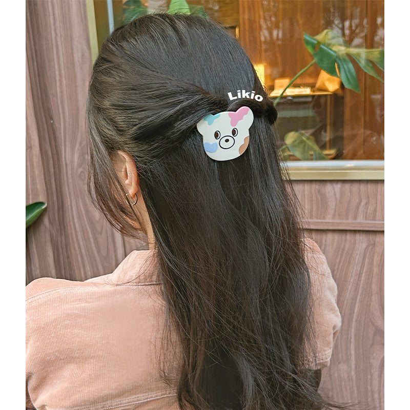 Rainbow Bear Hair Clip