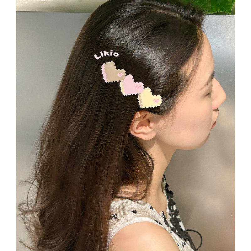 Bubble heart side clip