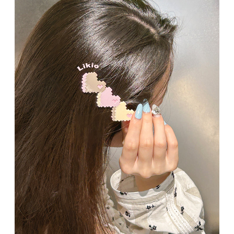Bubble heart side clip