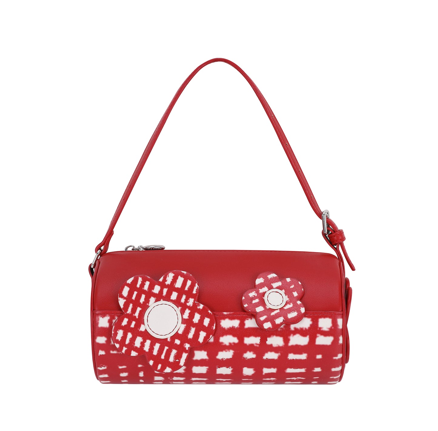 Likio x Xiaoxiao – Floral Patchwork Barrel Bag