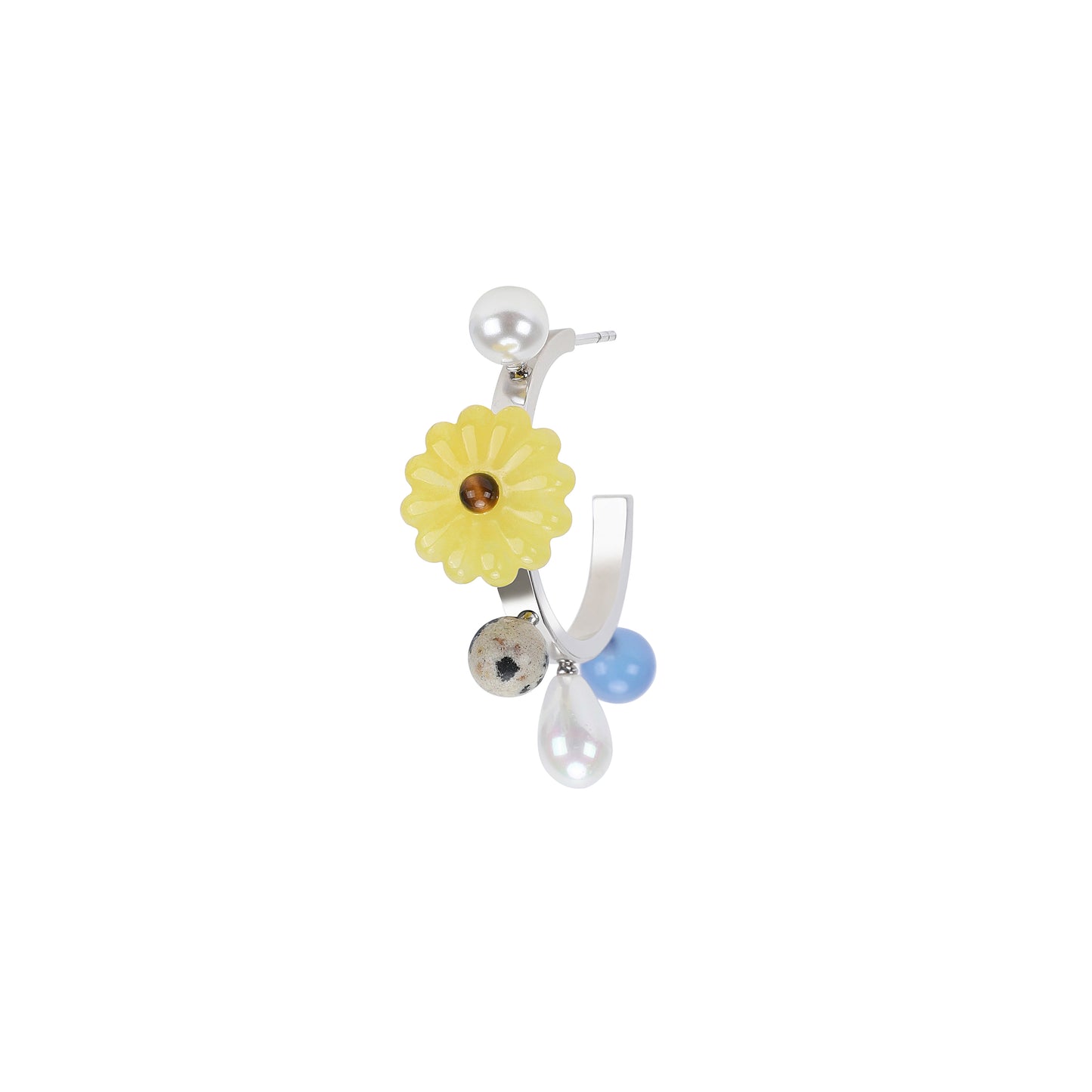 Coconut Holiday – Gem Garland Hoop Earrings