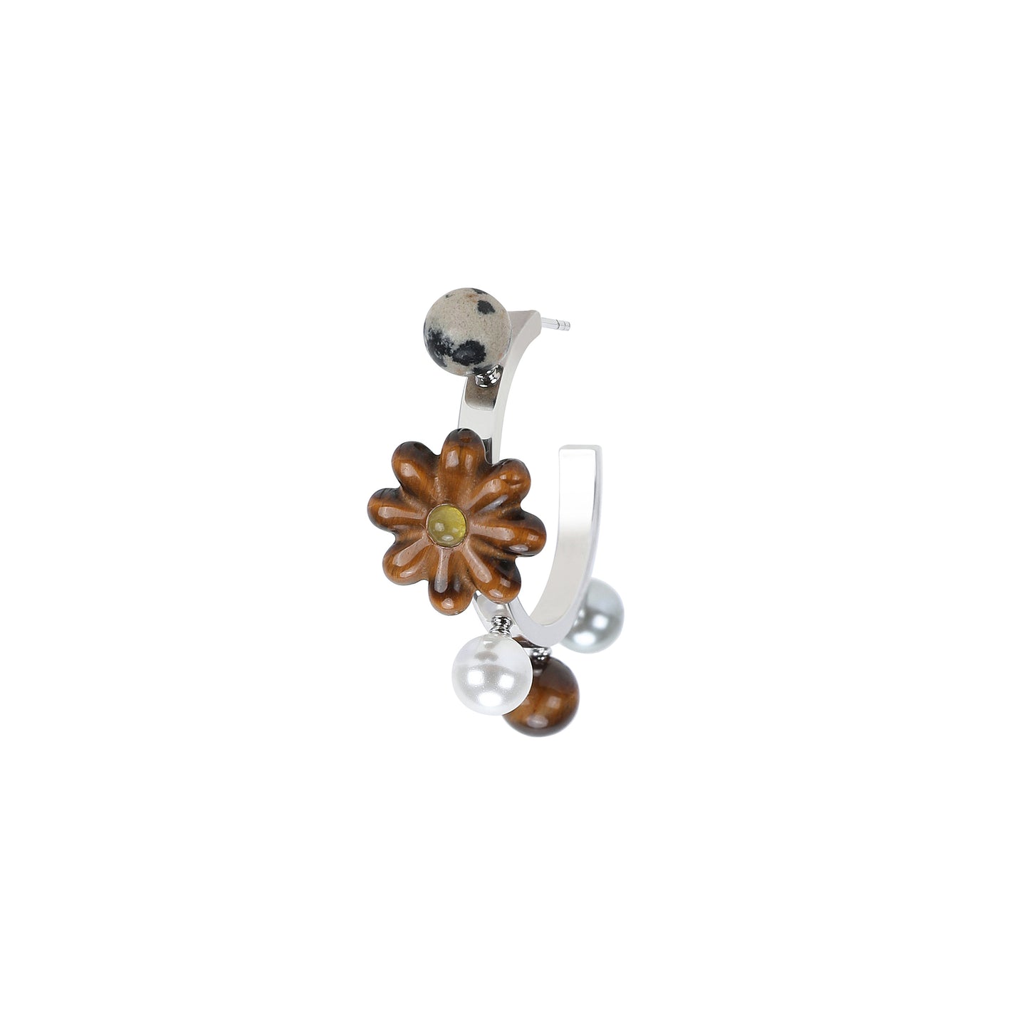 Coconut Holiday – Gem Garland Hoop Earrings