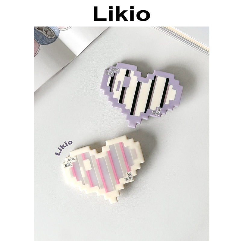 Mosaic Heartbeat Hair Clip